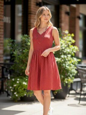 Jessica Simpson Polka-dot Sleeveless Mini Dress